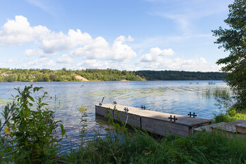 Obraz premium Beautiful view of the river, picturesque nature