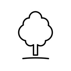 Organic tree logo, eco emblem, ecology natural symbol