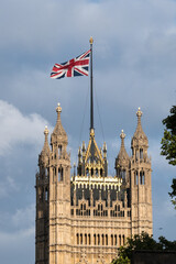Fototapeta na wymiar Victoria Tower, Houses Of Parliament, Palace of Westminster, London, England, UK