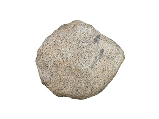 Big Granite Stone for Garden Decoration, isolated on a white background.