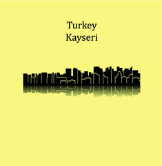 Fototapeta premium Kayseri, Turkey skyline
