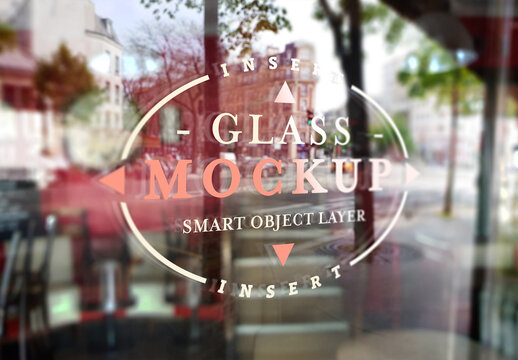 Window Glass Logo Mockup