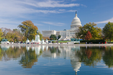 U.S. Capitol Building in autumn time - Washington D.C. United States of America