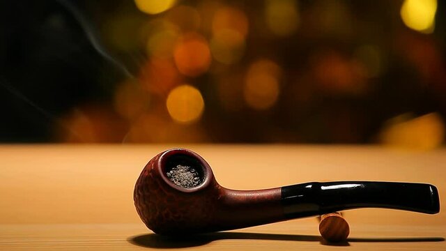 footage of tobacco pipe smoke 