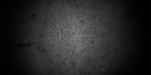 Old wall texture cement dark black gray  background abstract grey color design are light with white gradient background.