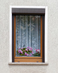 Christmas decorated window frame during daytime, Germany