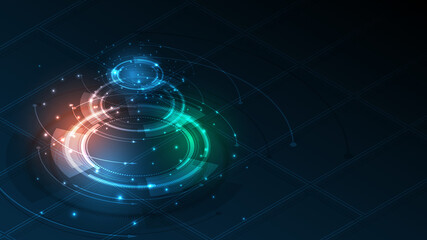 Abstract technology background Hi-tech communication concept innovation background vector illustration