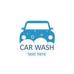 Car wash logo. clean auto icon