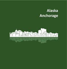 Fototapeta premium Anchorage, Alaska
