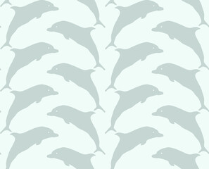 seamless repeating pattern of dolphins