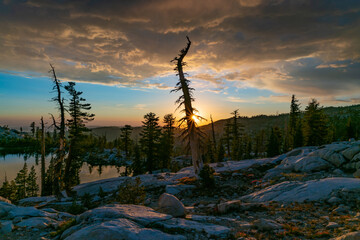 Sunset over Desolation Wilderness