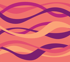 Seamless repeating pattern of wavy lines