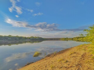 landscape with lake