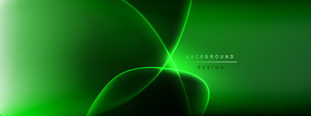 Vector abstract background - liquid bubble shapes on fluid gradient with shadows and light effects. Shiny design template for text
