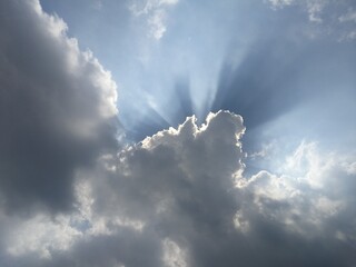 Clouds and sun, Singapore - September 2017