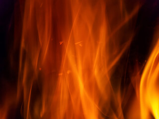 Fiery Flames Blazing