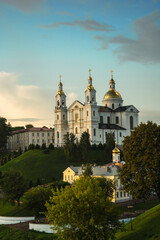 Fototapeta na wymiar Holy Assumption Cathedral in Vitebsk