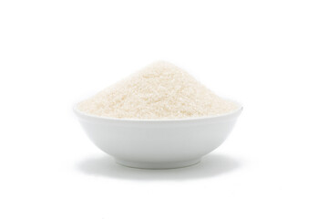 Porcelain bowl with sugar.