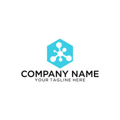 Modern Logotype icon dna and molecule. Vector template Logo for medicine, science, technology , chemistry, biotechnology
