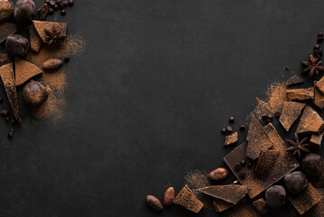 Dark Chocolate Background
