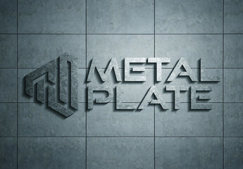 Metal Logo Mockup