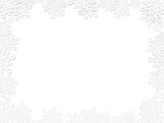 Fototapeta premium frame with snowflakes