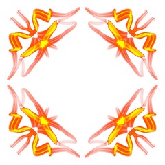 Illustration Frame on a white background. Ornamental seamless pattern. Template design for invitations and greeting cards and labels.
