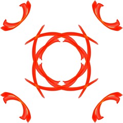 Illustration Frame on a white background. Ornamental seamless pattern. Template design for invitations and greeting cards and labels.
