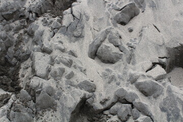 Close-Up of the Side of a Hill of Sand