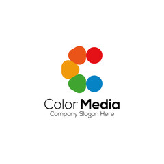 Fototapeta na wymiar Letter C Circle Colorful Logo Icon Design Template. C letter logo design.