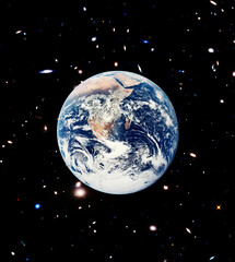 Beautiful earth from space. The elements of this image furnished by NASA.