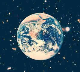 Beautiful earth from space. The elements of this image furnished by NASA.