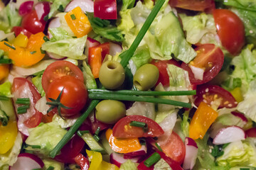 fresh vegetable salad