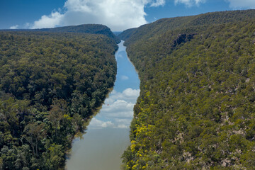 Fototapeta na wymiar The Nepean River in regional New South Wales in Australia