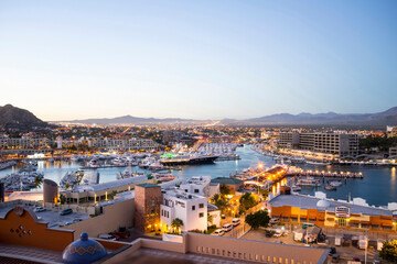 Cabo San Lucas Marina as seen from Playa Grande Resort, Mexico