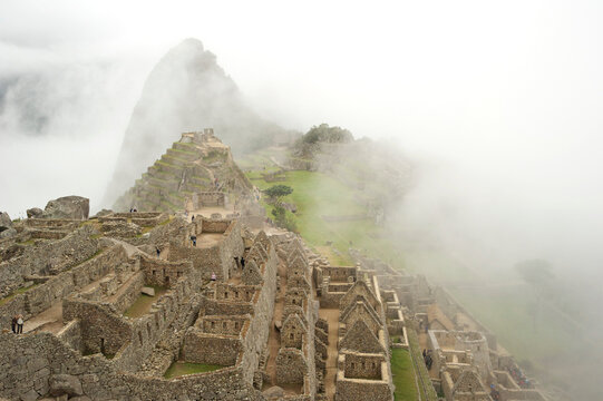 Early morning mist at Machu Pichu, Peru