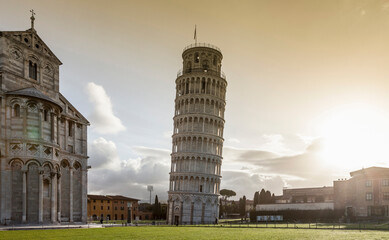 Leaning Tower of Pisa and the Piazza dei Miracoli, Pisa, Tuscany, Italy