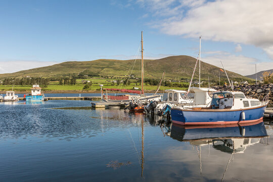 Fishing boats, Cahersiveen harbor, County Kerry, Ireland