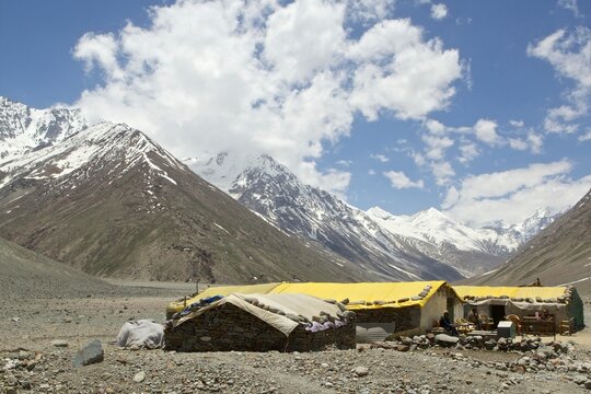 Remote dhaba in Spiti valley, Tandi, Himachal Pradesh, India, Asia