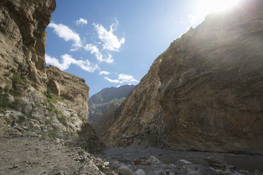Spiti river and valley, Nako, Himachal Pradesh, India, Asia