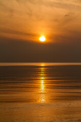 Sunset ower sea