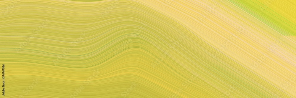 Fototapete abstract decorative banner with dark khaki, khaki and wheat colors. fluid curved lines with dynamic 