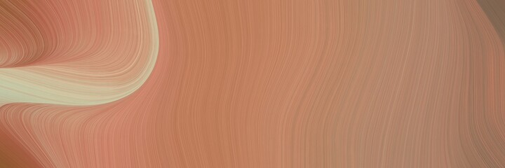 abstract surreal header with peru, tan and pastel brown colors. fluid curved lines with dynamic flowing waves and curves for poster or canvas
