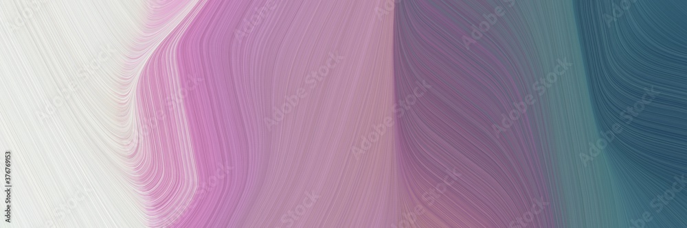 Poster abstract surreal header design with rosy brown, teal blue and beige colors. fluid curved lines with dynamic flowing waves and curves for poster or canvas