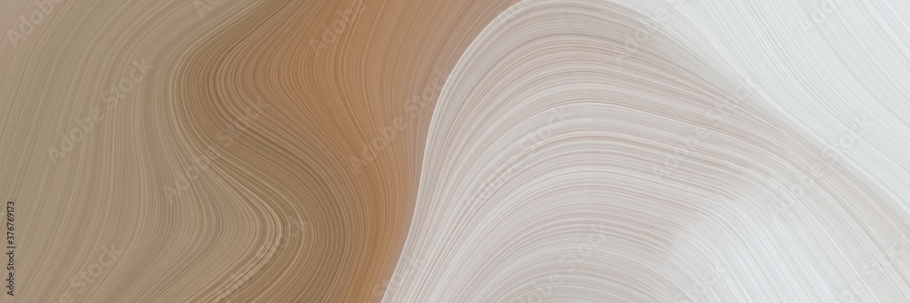 Poster abstract decorative designed horizontal header with pastel gray, light gray and pastel brown colors.