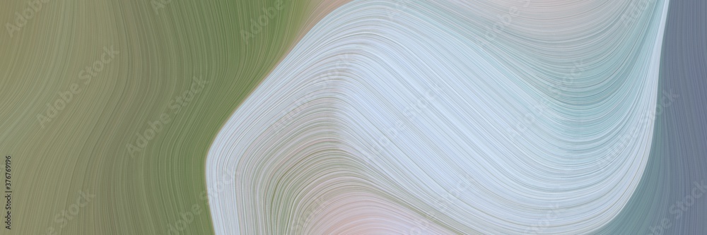 Poster abstract colorful header with pastel blue, pastel brown and slate gray colors. fluid curved flowing 