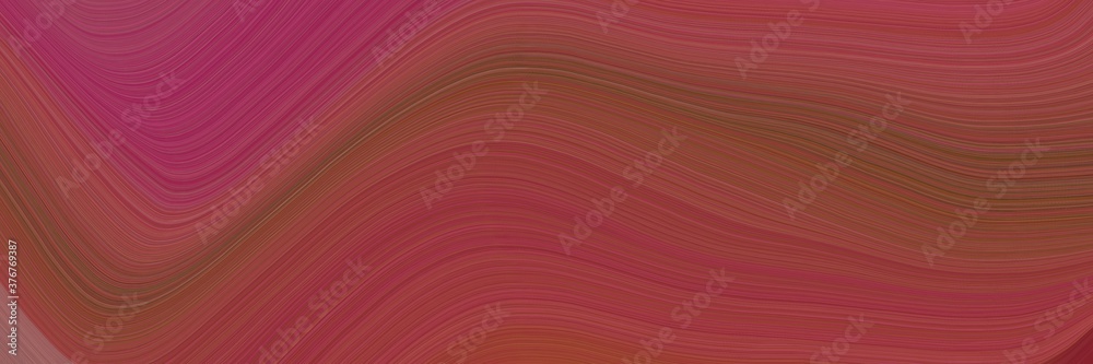 Leinwandbilder abstract colorful header with dark moderate pink, moderate pink and old mauve colors. fluid curved l