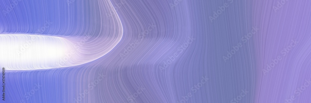 Poster abstract flowing designed horizontal header with medium purple, lavender and light pastel purple col