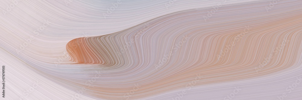 Poster abstract surreal banner with silver, rosy brown and indian red colors. fluid curved flowing waves an