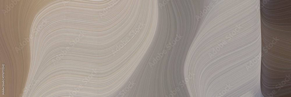 Aufkleber abstract modern header with rosy brown, dark gray and old mauve colors. fluid curved flowing waves a